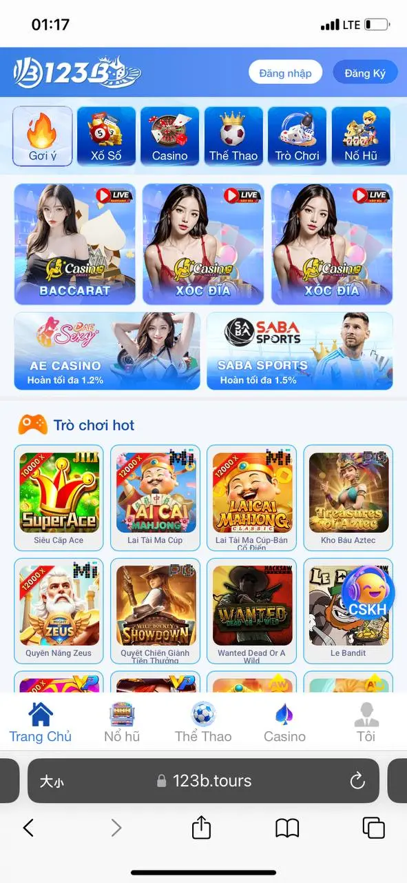Ảnh giao diện 123B 1